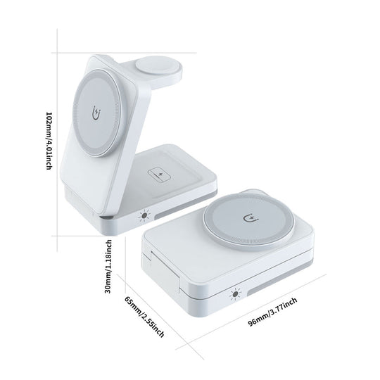 📱50K+ SOLD🔋 3-in-1 Foldable Magnetic Charging Stand for Everyday Devices