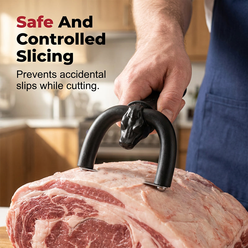 HOT SALE50K+ SOLD! 🎁 U-shaped holder, sharp stainless blade & non-slip grip. Trim fat, save meat – grab yours!