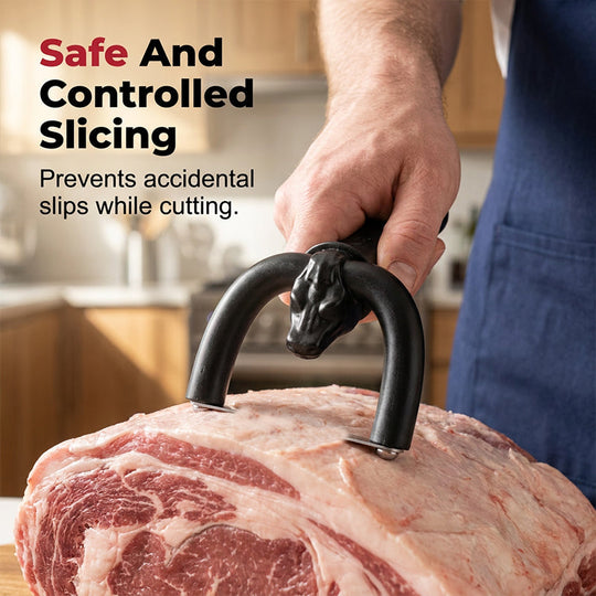 HOT SALE50K+ SOLD! 🎁 U-shaped holder, sharp stainless blade & non-slip grip. Trim fat, save meat – grab yours!