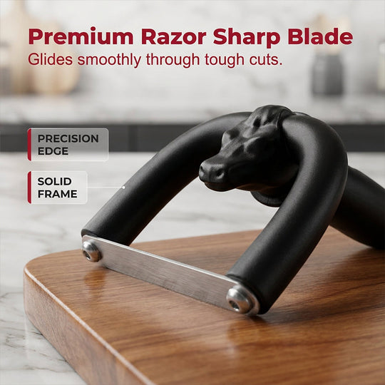 HOT SALE50K+ SOLD! 🎁 U-shaped holder, sharp stainless blade & non-slip grip. Trim fat, save meat – grab yours!