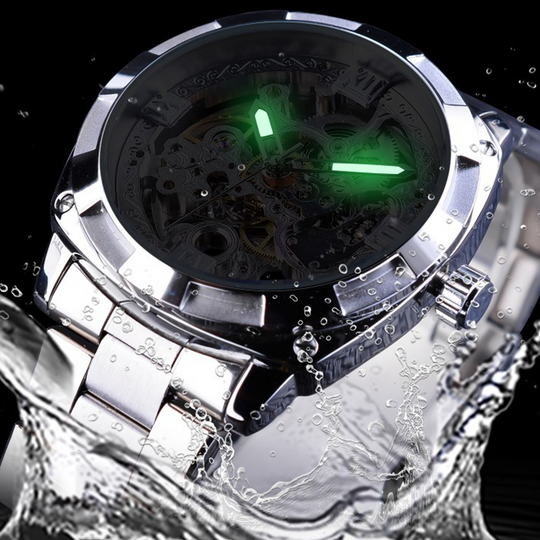 ⏳Free Shipping✈️⏰Skeleton Automatic Watch – See The Movement, Feel The Craft – Self-Winding, Gold-Tone, Dress-Casual Style for Every Occasion 💼