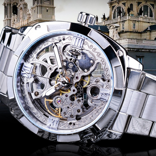 ⏳Free Shipping✈️⏰Skeleton Automatic Watch – See The Movement, Feel The Craft – Self-Winding, Gold-Tone, Dress-Casual Style for Every Occasion 💼