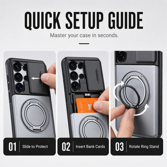 Card Slot Phone Case – Grip, Stand, Covered