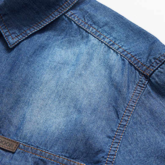 Men's Casual Denim Short Sleeve Shirt – Classic Denim, Easy Everyday Style