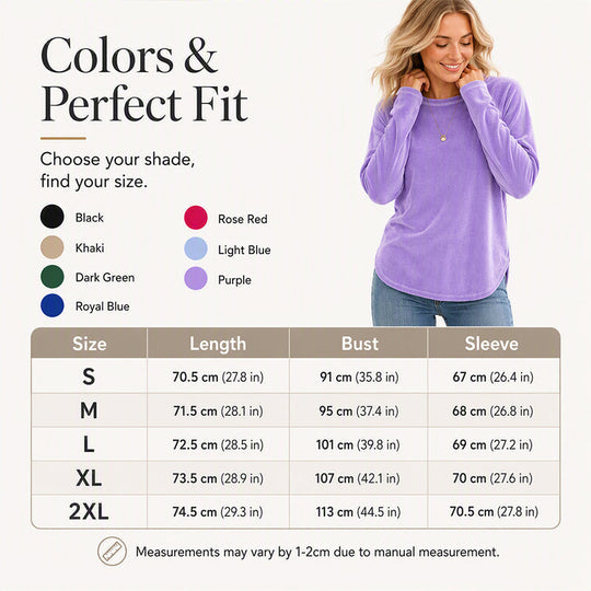 💖Black Friday Mega Deal – 50% off!💖👚Seasonal Style - Relaxed Cotton Crew Top – Breezy Comfort & Easy Pairing with Jeans or Leggings