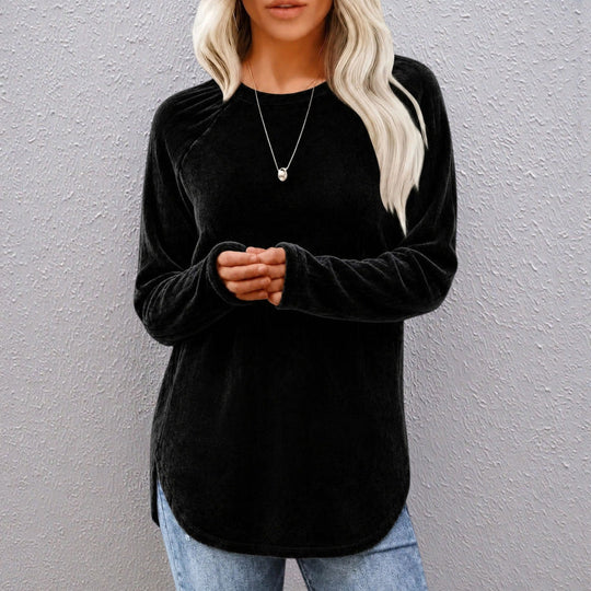 💖Black Friday Mega Deal – 50% off!💖👚Seasonal Style - Relaxed Cotton Crew Top – Breezy Comfort & Easy Pairing with Jeans or Leggings