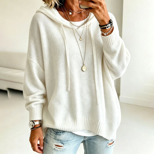 💖Black Friday Mega Deal – 50% off!💖🍂 Women’s Casual Hooded Knit Sweater – Cozy Comfort Meets Effortless Autumn Style