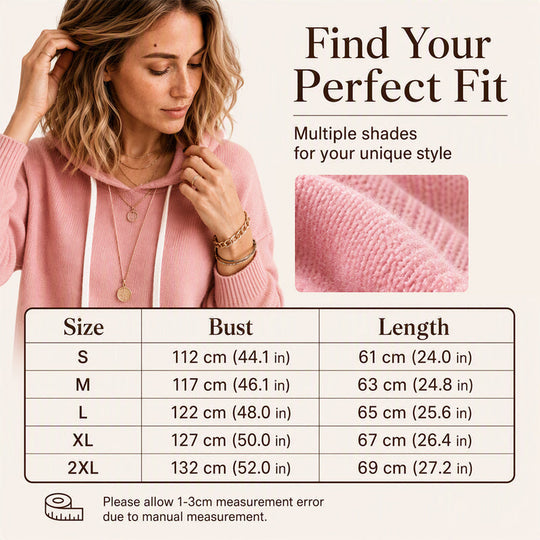 💖Black Friday Mega Deal – 50% off!💖🍂 Women’s Casual Hooded Knit Sweater – Cozy Comfort Meets Effortless Autumn Style