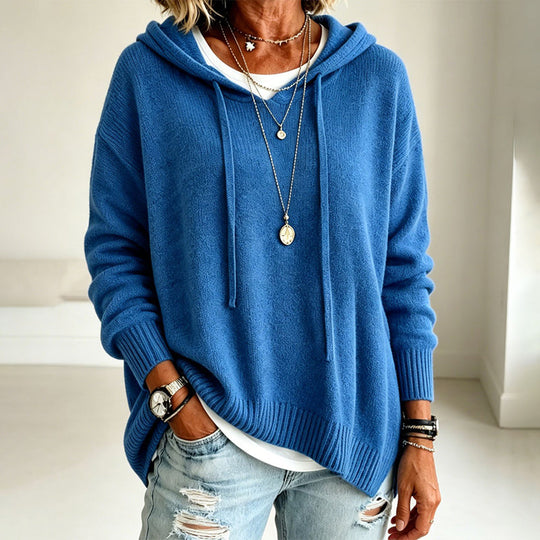 💖Black Friday Mega Deal – 50% off!💖🍂 Women’s Casual Hooded Knit Sweater – Cozy Comfort Meets Effortless Autumn Style