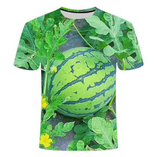 🍉 Funny Watermelon Print T-Shirt