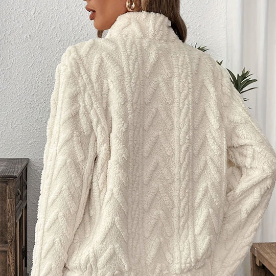 Half-Zip Fuzzy Sweatshirt 🍂 | Cloud-Soft + Roomy Pockets – Comfy Daily/Lounge✨𝘉𝘶𝘺 𝘢𝘯𝘺 2 𝘢𝘯𝘥 𝘨𝘦𝘵 𝘢𝘯 𝘦𝘹𝘵𝘳𝘢 8% 𝘥𝘪𝘴𝘤𝘰𝘶𝘯𝘵