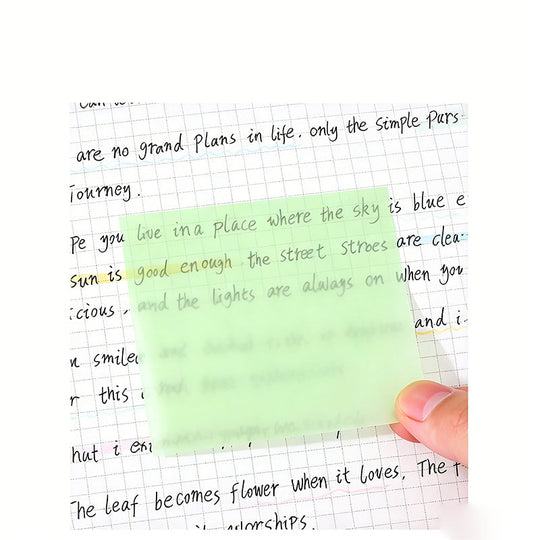 Grab Notes Instantly! No-Residue Pearlescent Pop-Up Sticky Notes