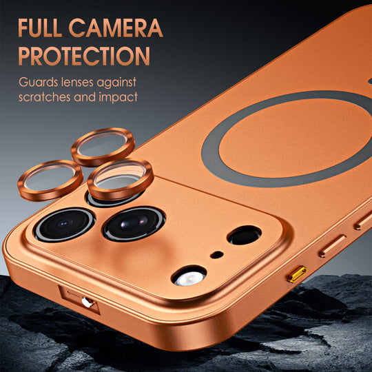 Magnetic Buckle Case with Metal Frame for iPhone