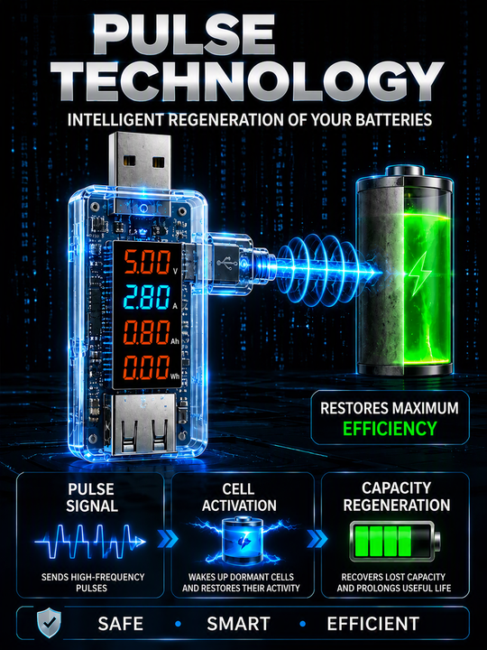 USB Smartphone Battery Repair Dongle – Plug‑&‑Play, No Disassembly, Optimise Your Phone Battery Performance!