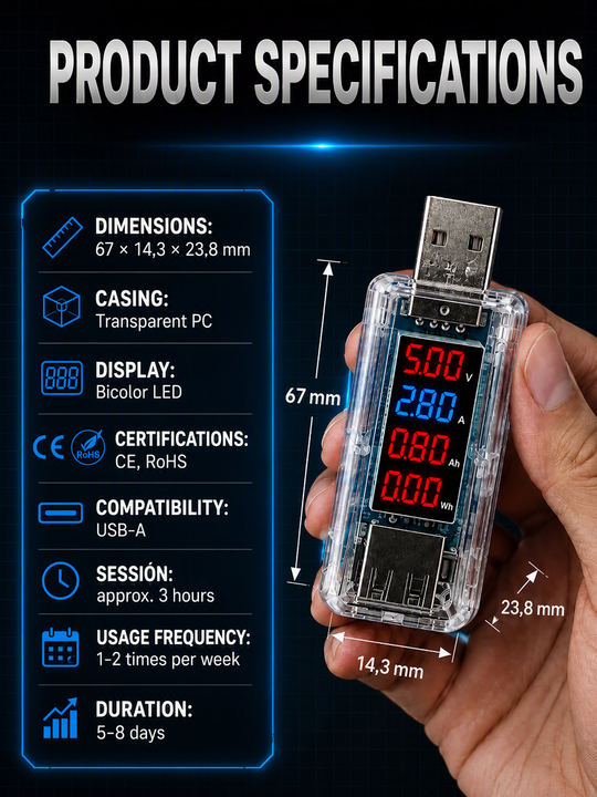 USB Smartphone Battery Repair Dongle – Plug‑&‑Play, No Disassembly, Optimise Your Phone Battery Performance!