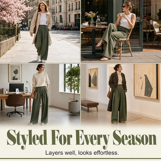New Arrivals🛍️Women's Pleated Wide Leg Pants