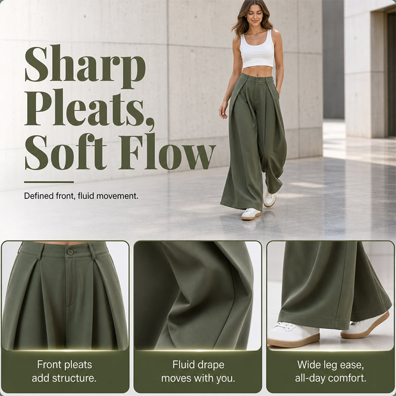 New Arrivals🛍️Women's Pleated Wide Leg Pants