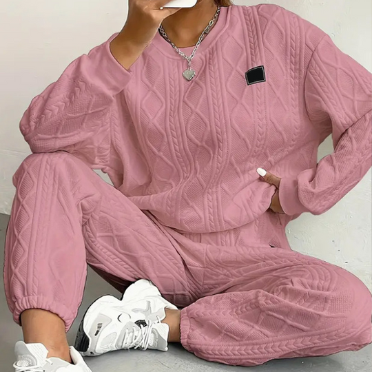 💖Black Friday Mega Deal – 50% off!💖Casual Long Sleeve Knit Pullover & Pants 2-Piece Set