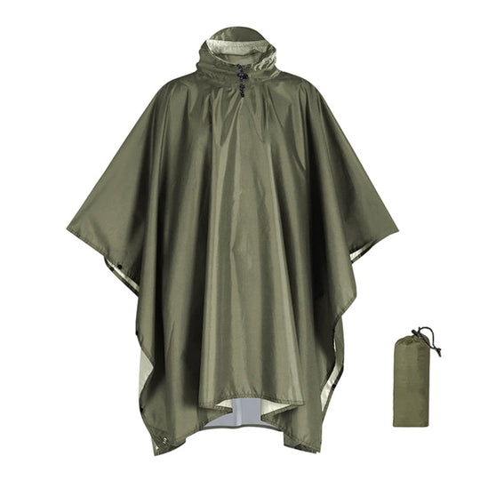 Unisex Waterproof Lightweight Hooded Rain Poncho