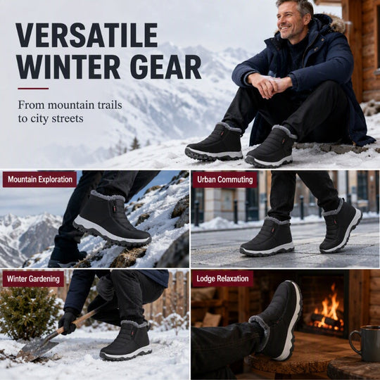 ❄️New Arrivals - Warm Slip-On Boots – Plush Lining, Non-Slip Sole