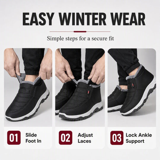 ❄️New Arrivals - Warm Slip-On Boots – Plush Lining, Non-Slip Sole