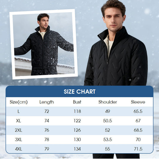 ⏰ 50% discount on season change - quality at half price!✨❄️ Men's Stylish Warm Jacket & Pants Two-Piece Set