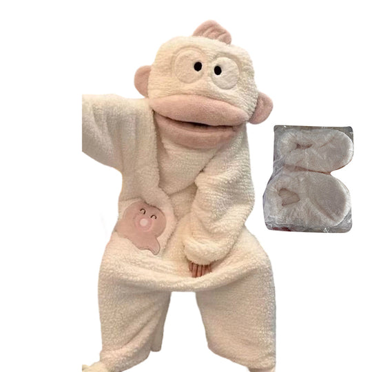 Cozy Coral Fleece Character Pajamas