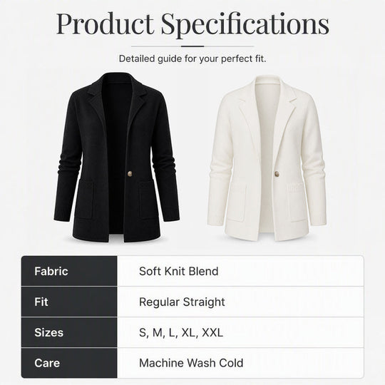 🔥New Autumn Arrivals 🏆🧥 Knit Lapel Cardigan – Timeless Silhouette & Effortless Elegance for Every Look
