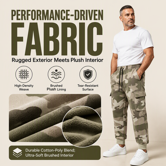 ✨ Practical Everyday Comfort | Men's Camouflage Drawstring Cargo Pants