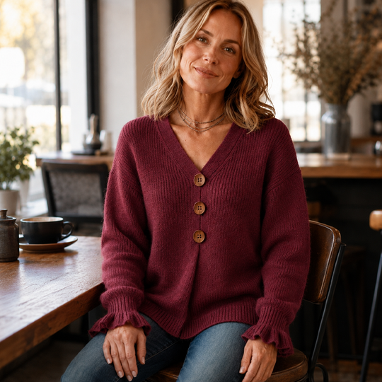 💖Special Price Today | Women's Soft V-Neck Textured-Knit Sweater