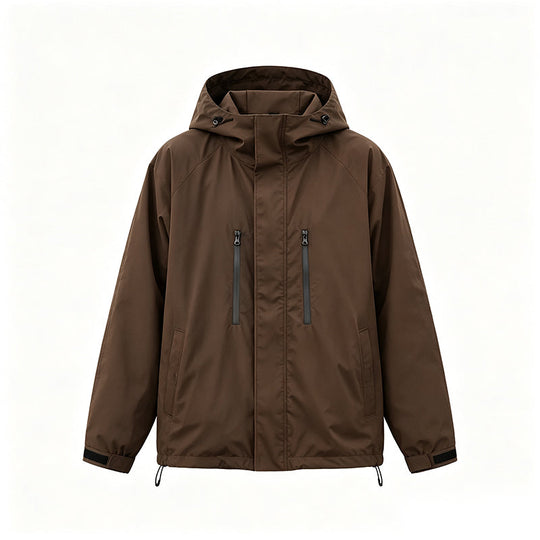 ⌛Limited-Time Offer-Windproof Hooded Cargo Jacket Waterproof Outdoor Streetwear Coat