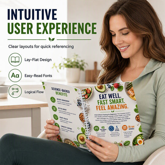 📖🥗 Intermittent Fasting Guide for Beginners – 14-Day Starter Plan with 40+ Recipes