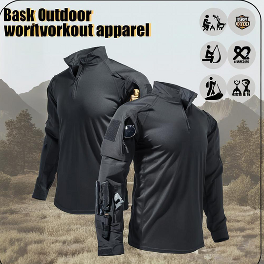 Built Tough, Moves Easy | Men's Multi-Pocket Quarter-Zip Tactical Top