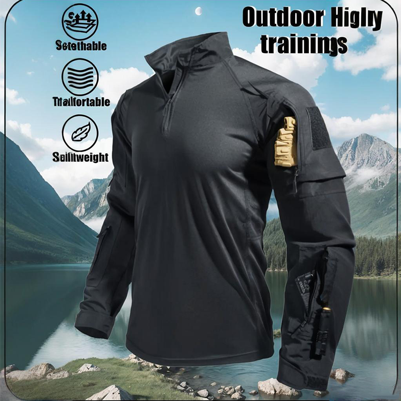 Built Tough, Moves Easy | Men's Multi-Pocket Quarter-Zip Tactical Top