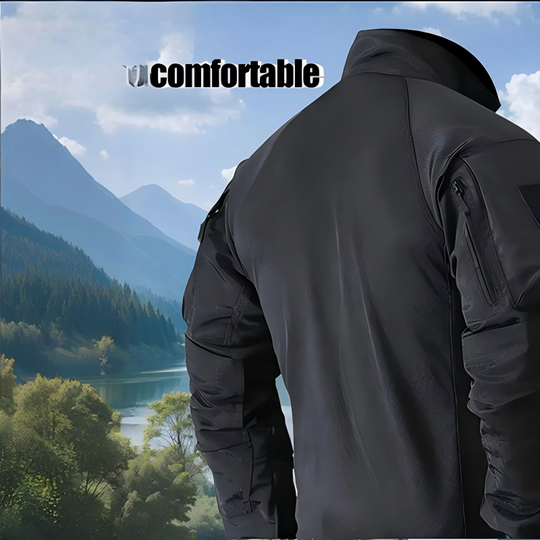 Built Tough, Moves Easy | Men's Multi-Pocket Quarter-Zip Tactical Top