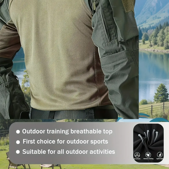 Built Tough, Moves Easy | Men's Multi-Pocket Quarter-Zip Tactical Top