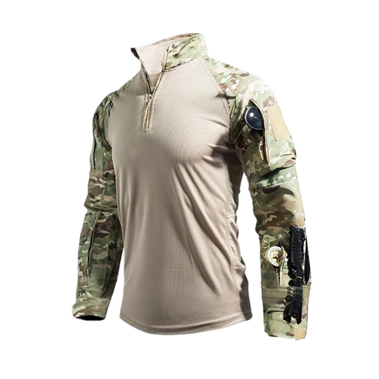 Built Tough, Moves Easy | Men's Multi-Pocket Quarter-Zip Tactical Top