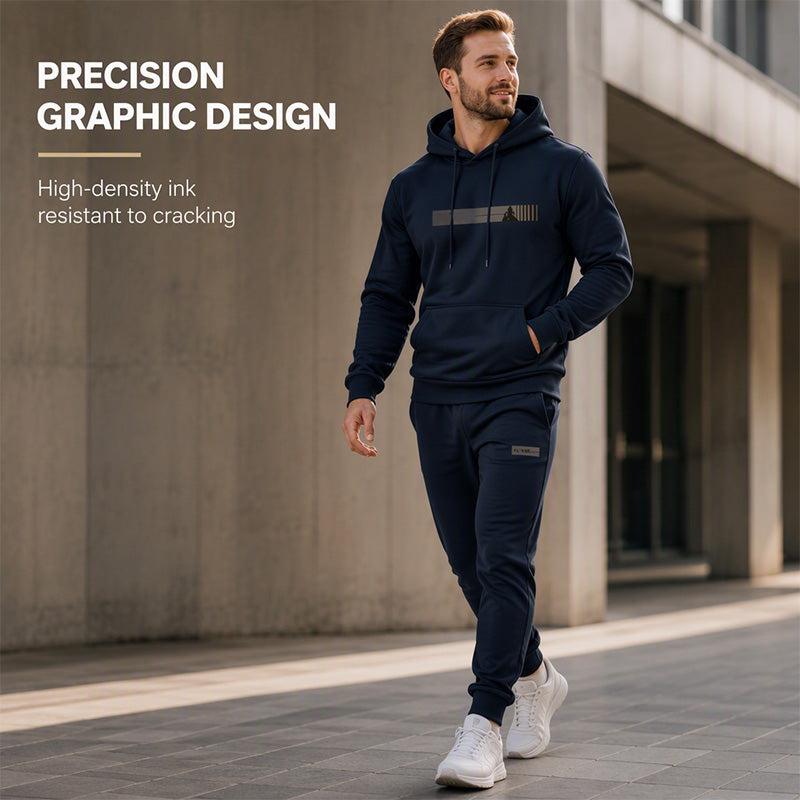 ⏳LAST DAY SALE ONLY ￡37.99!!🚀FREE SHIPPING✨Men's Hooded Sweatshirt & Sweatpants 2-Piece Set – Cosy, Comfortable & Effortlessly Casual