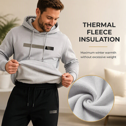 ⏳LAST DAY SALE ONLY ￡37.99!!🚀FREE SHIPPING✨Men's Hooded Sweatshirt & Sweatpants 2-Piece Set – Cosy, Comfortable & Effortlessly Casual