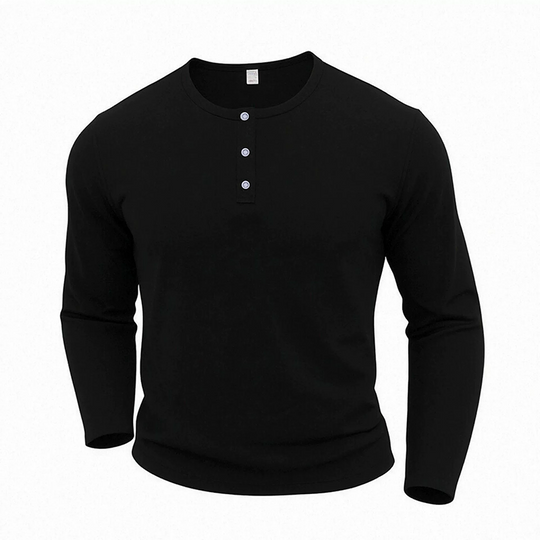 🖤Black Friday Sale:50% OFF🖤Men's Casual Henley Neck Long Sleeve Shirt