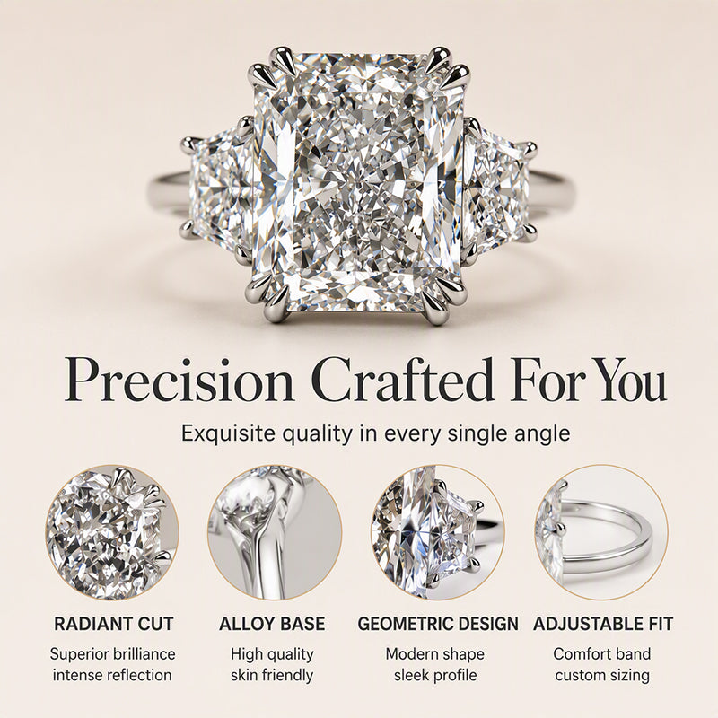 💍 LIMITED‑TIME 50% OFF! ✨ Elegant Square Cut Zircon Ring – Brilliant Sparkle, Timeless Luxury ✨