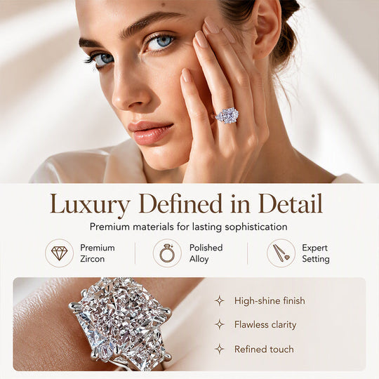 💍 LIMITED‑TIME 50% OFF! ✨ Elegant Square Cut Zircon Ring – Brilliant Sparkle, Timeless Luxury ✨