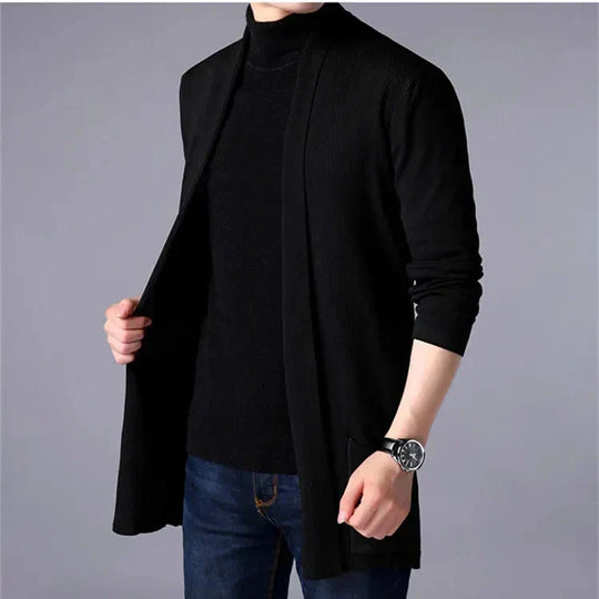 🎉This Week's Special Sales - 50% OFF✨Men's Knit Long Cardigan Jacket💝Best Gift For Him