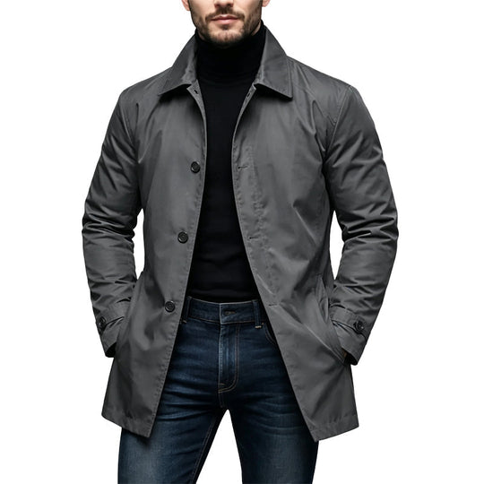 💕Free Shipping✈️Men's Waterproof Mid-Length Trench Coat