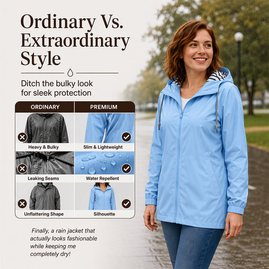 🌧️ Ready When the Weather Turns ⚡️ Women's Waterproof Hooded Outdoor Jacket