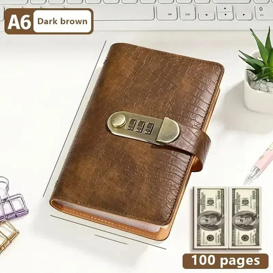 ⏰LIMITED TIME 50% OFF! ⭐100-Transparent-Pocket Currency Collectors Album,3-Digit Resettable Password Lock，suitable for storing money and important.