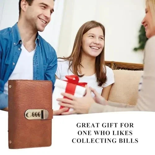 ⏰LIMITED TIME 50% OFF! ⭐100-Transparent-Pocket Currency Collectors Album,3-Digit Resettable Password Lock，suitable for storing money and important.