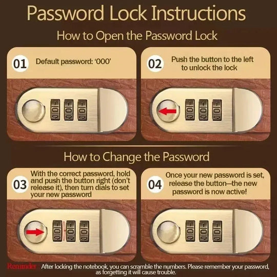 ⏰LIMITED TIME 50% OFF! ⭐100-Transparent-Pocket Currency Collectors Album,3-Digit Resettable Password Lock，suitable for storing money and important.