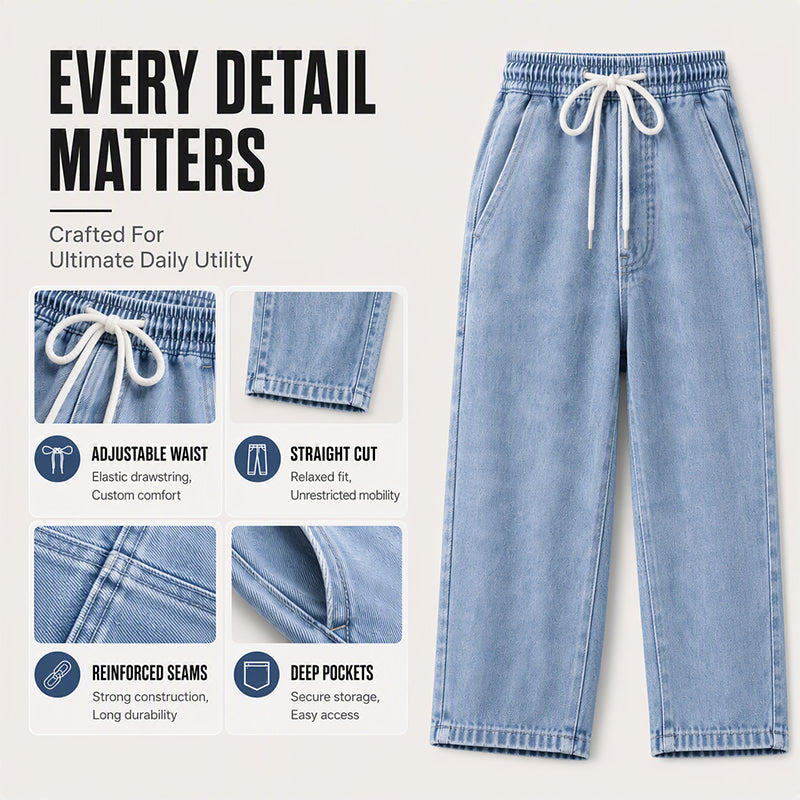 👖 LIMITED-TIME 50% OFF! ✨ Men's Loose Straight-Leg Denim Pants