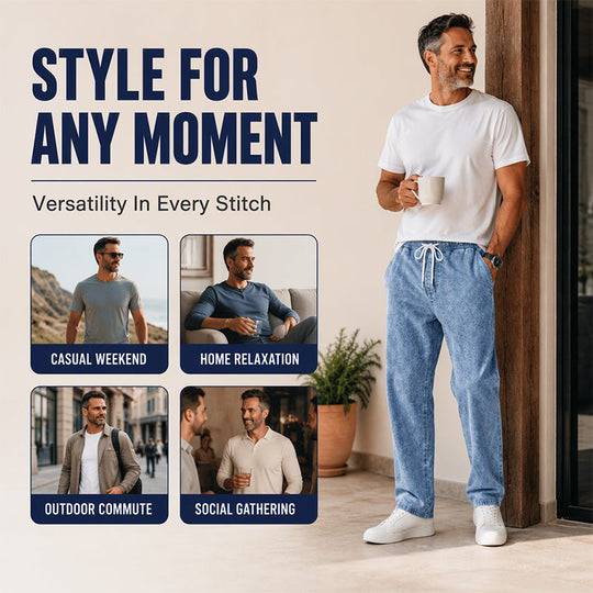 👖 LIMITED-TIME 50% OFF! ✨ Men's Loose Straight-Leg Denim Pants